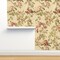 Vintage Botanical Chintz Old Fashioned Floral English Garden Victorian Rose Custom Pre-pasted Wallpaper by Spoonflower Pre-Pasted Wallpaper 2FT Wide